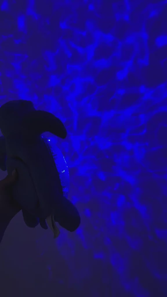 Projecteur lumineux chambre de bébé tortue bleue petit coeur salé