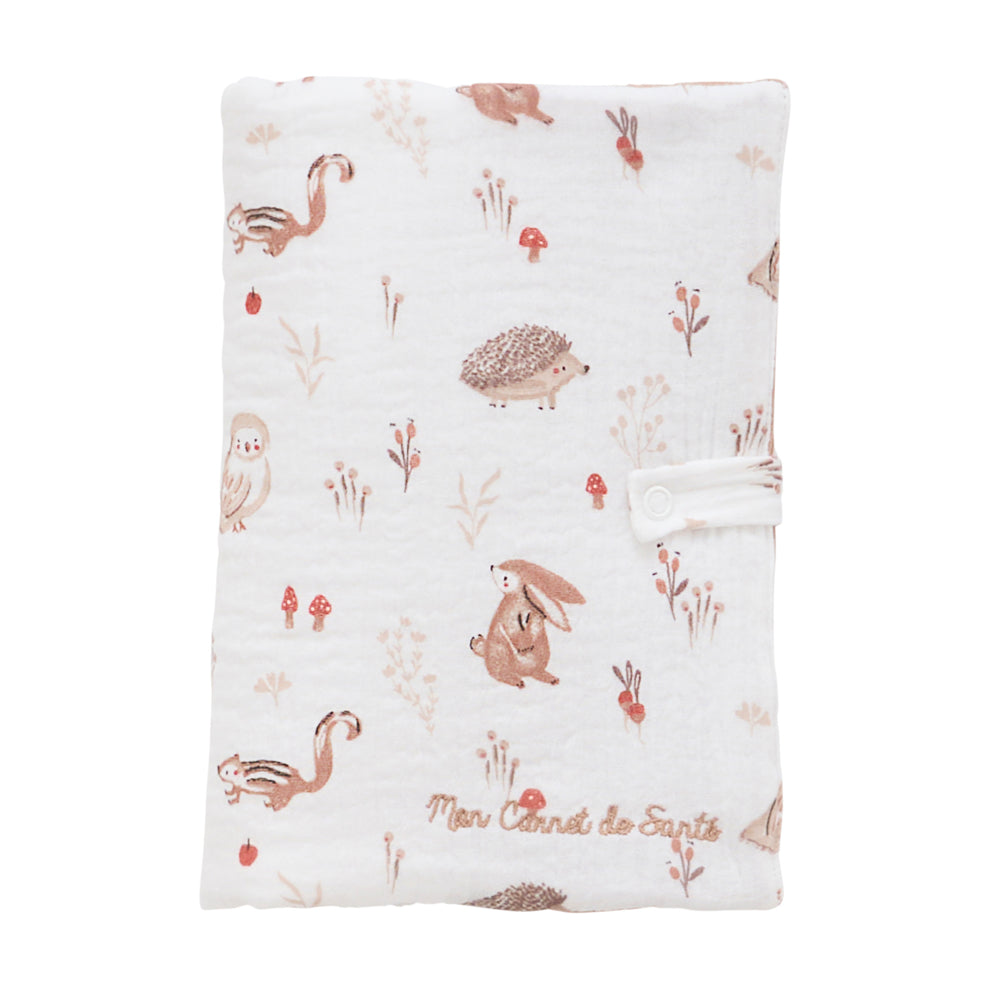 Protège-carnet de santé bébé Cosy Forest clairière mocha