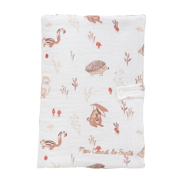Protège-carnet de santé bébé Cosy Forest clairière mocha
