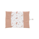 Protège-carnet de santé bébé ouvert rabats coton