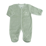 Pyjama bébé velours Mini Nous Olive – Nouveau-né mixte TROIS KILOS SEPT