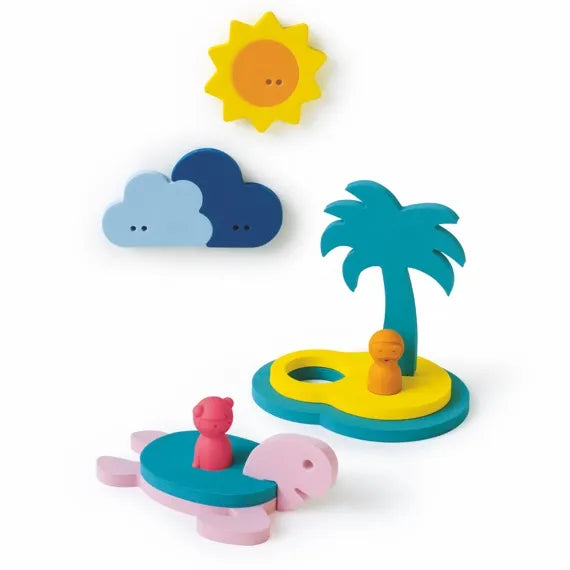 Puzzle friends l'ïle au trésor jouet de bain