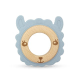 anneau de dentition lama – bois & silicone GMLB