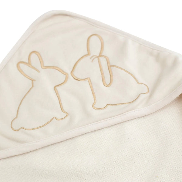 Sortie de bain bébé – Lot de 2 capes de bain avec capuche