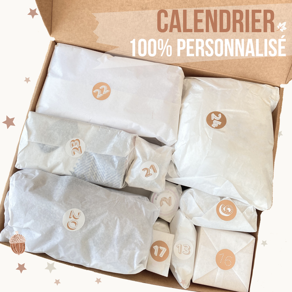 Calendrier de l'avent 100% personnalisé Petit coeur salé