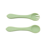 Couverts souples Silicone Olive Petit coeur salé