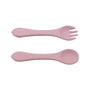 Couverts souples Silicone Pale Pink Petit coeur salé