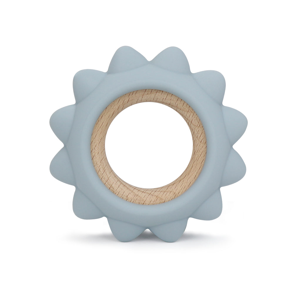 Anneau de dentition soleil dusty blue
