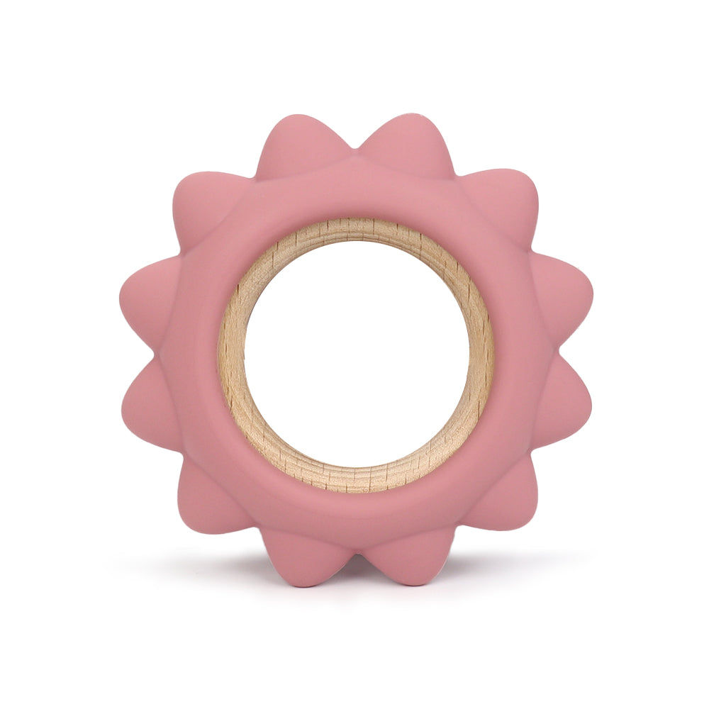 Anneau de dentition soleil dark pink