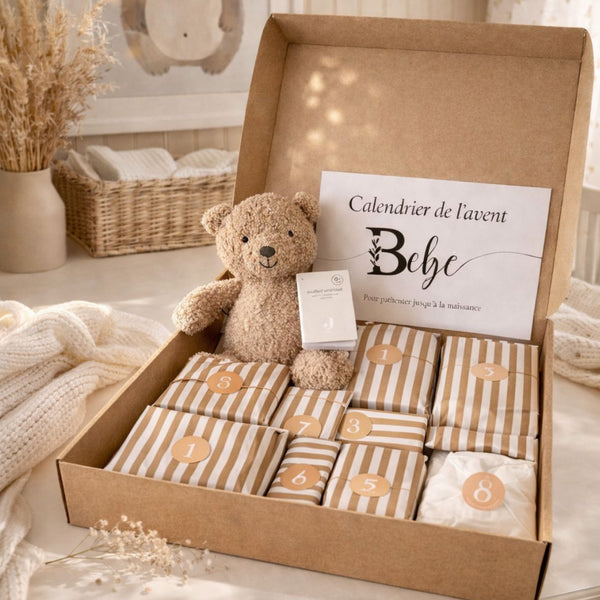 Calendrier de l'avent femme enceinte Petit coeur salé est un Cadeau de grossesse original pour attendre la naissance de bébé