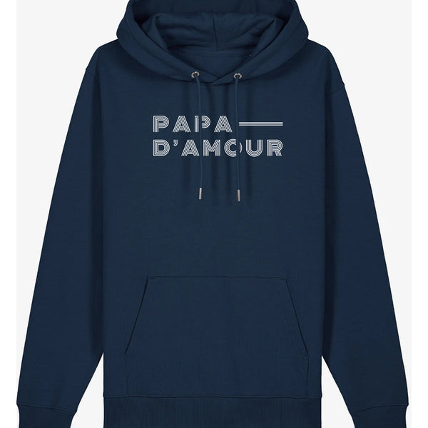Sweat bleu marine homme « Papa d’amour »
