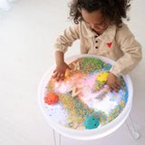 Table Sensorielle Lumineuse Lumi'Sense – 8 Couleurs LED – Crème ✨ BO JUNGLE