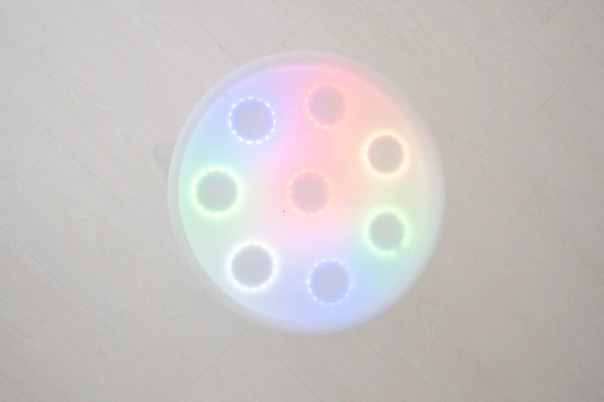 Table Sensorielle Lumineuse Lumi'Sense – 8 Couleurs LED – Crème ✨ BO JUNGLE