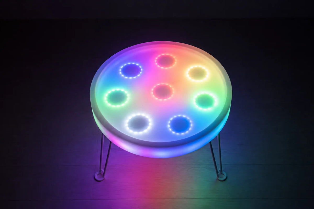 Table Sensorielle Lumineuse Lumi'Sense – 8 Couleurs LED – Crème ✨ BO JUNGLE