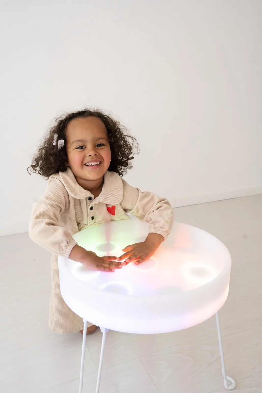 Table Sensorielle Lumineuse Lumi'Sense – 8 Couleurs LED – Crème ✨ BO JUNGLE