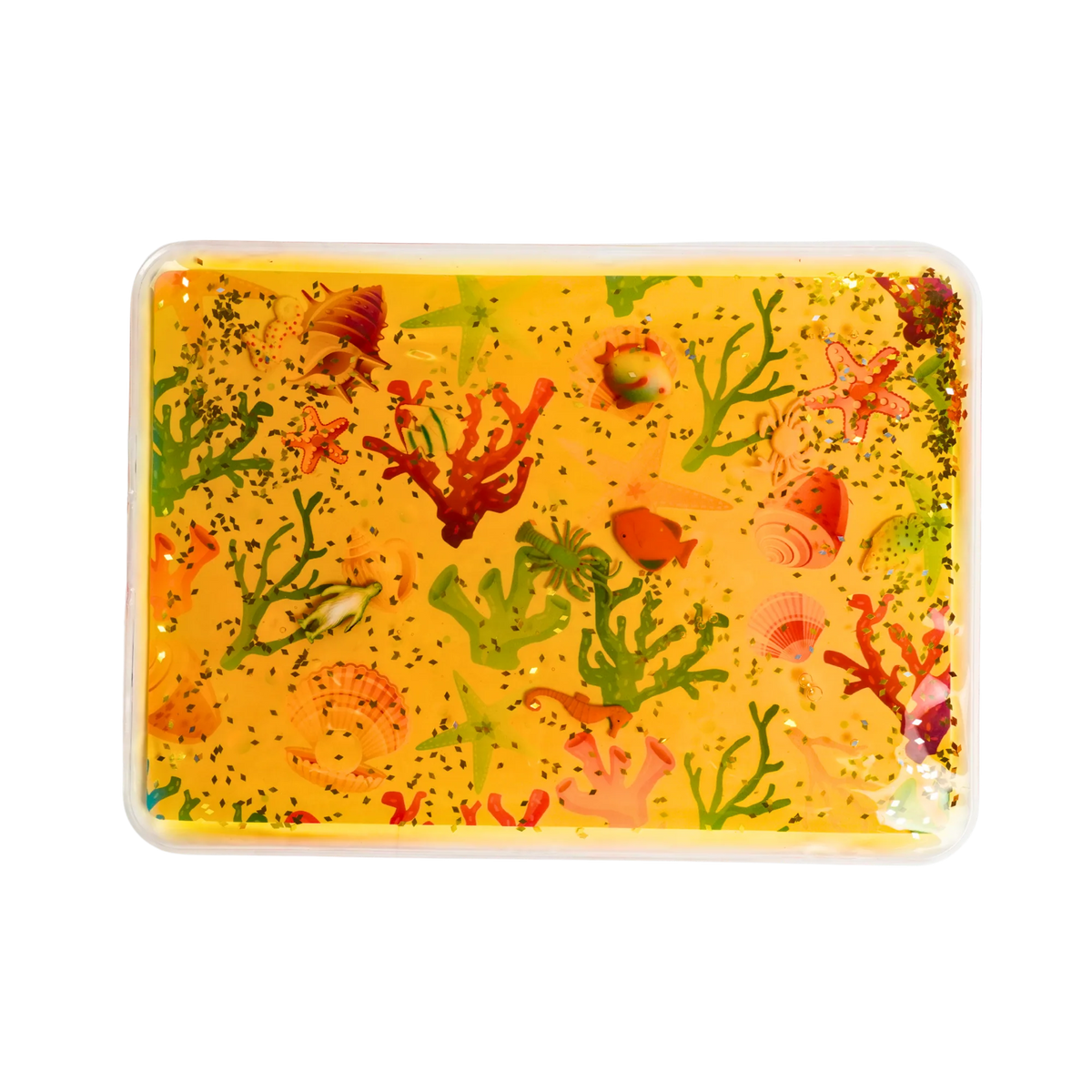 Tablette Sensorielle Liquide Sable Doré – Un coucher de soleil au bout des doigts ! 🌅✨ BO JUNGLE