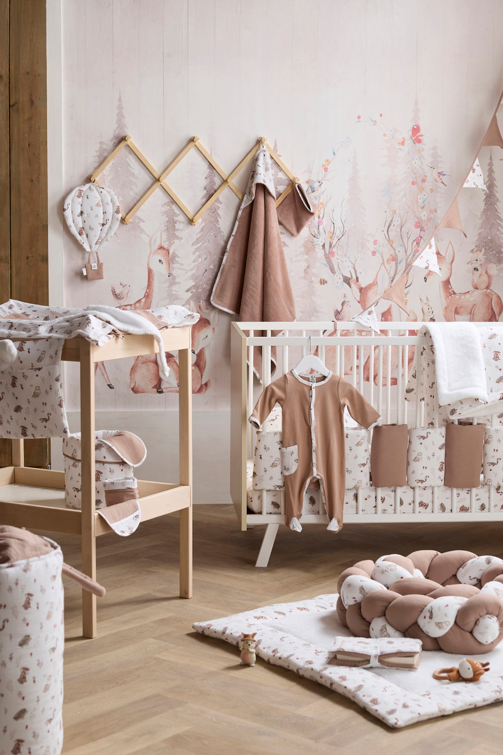 Tapis de parc bébé réversible 100x100 cm – Cosy forest