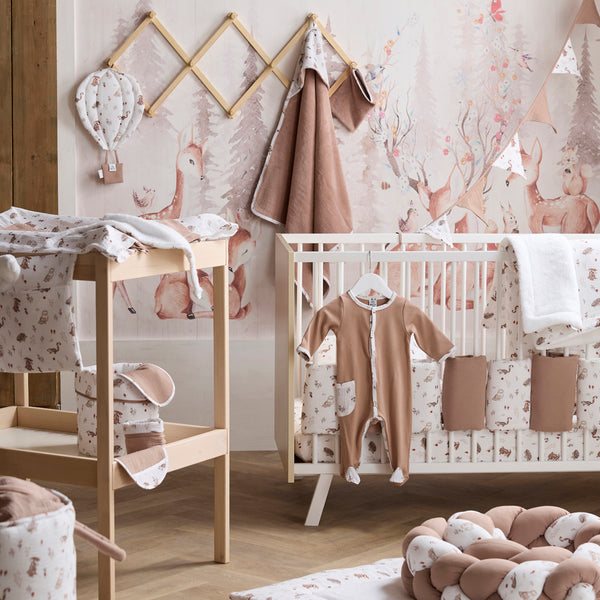 Tapis de parc bébé réversible 100x100 cm – Cosy forest