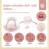 Tente de jeu à balles enfant Dreamy Flowers BIECO