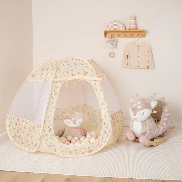 Tente de jeu à balles enfant Vintage Flowers BIECO