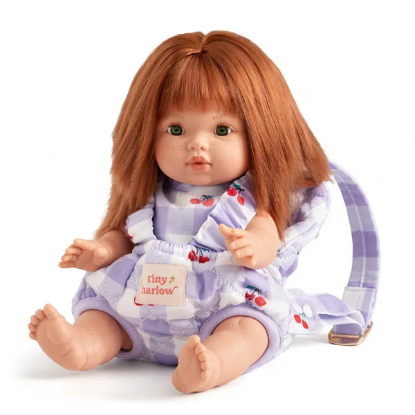 Porte-bébé Tiny Harlow – Vichy violet cerise