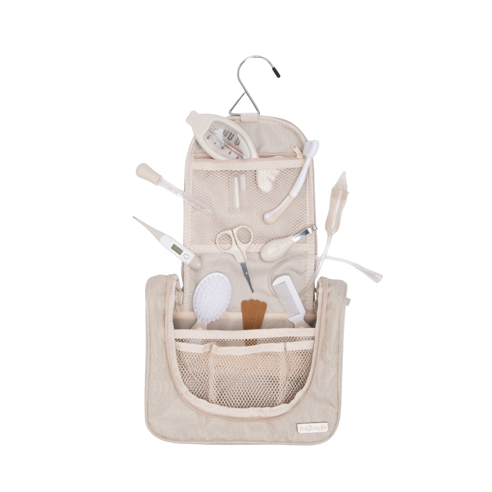 Trousse toilette bébé lavable en machine coloris Dune PRATIQUE pour nouveaux parents
