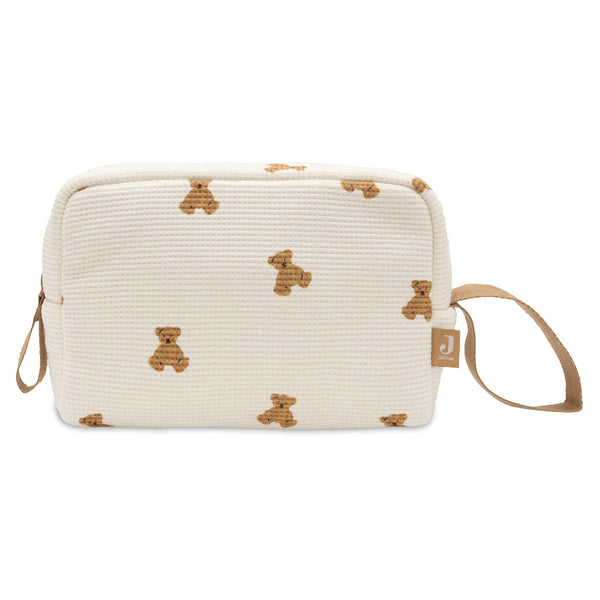 Découvrez la trousse de toilette bébé Mini Teddy Bear : pratique, compacte et polyvalente, idéale pour ranger les essentiels de bébé et maman lors des sorties et voyages.