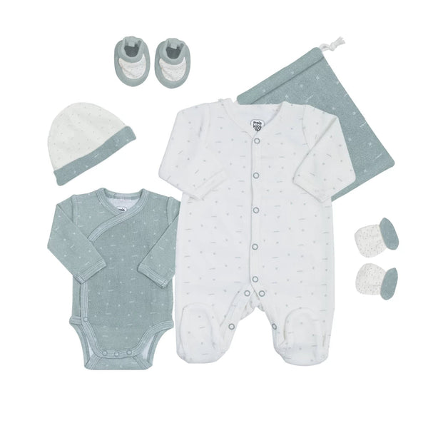 Trousseau de naissance - Vert sauge - Taille : 0 mois TROIS KILOS SEPT
