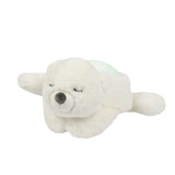 Veilleuse peluche ours polaire avec projection d’étoiles et sons apaisants. Timer 20 min, lumière douce et câline pour endormir bébé facilement.