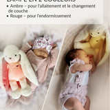 MyHummy Lapin écru rose 5en1 veilleuse MUHYMMY