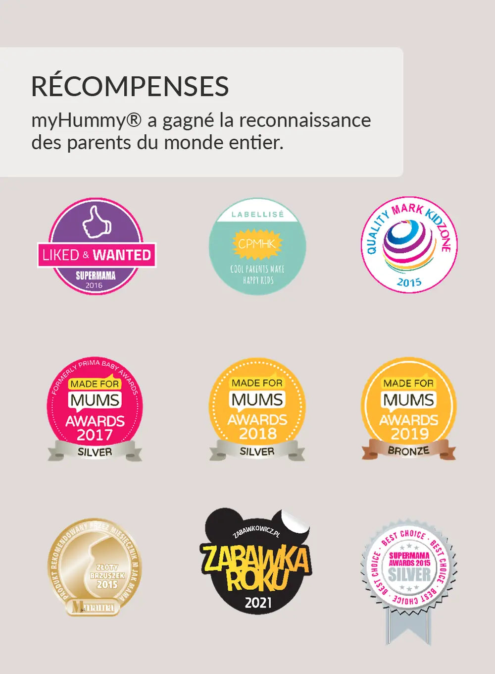 MyHummy Lapin écru rose 5en1 veilleuse MUHYMMY