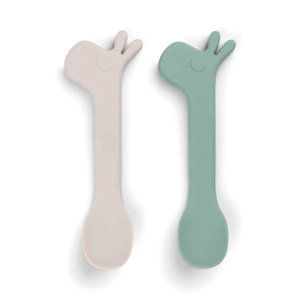 Couverts Bébé Cuill'Merveilles Vert & Beige