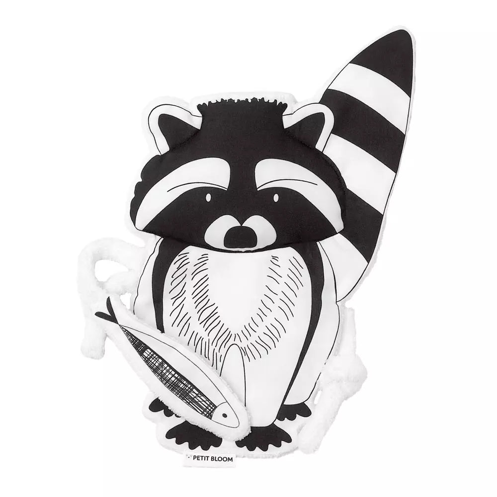 Doudou plat Raton Laveur Petit Bloom : Compagnon de bébé Avent Bébé